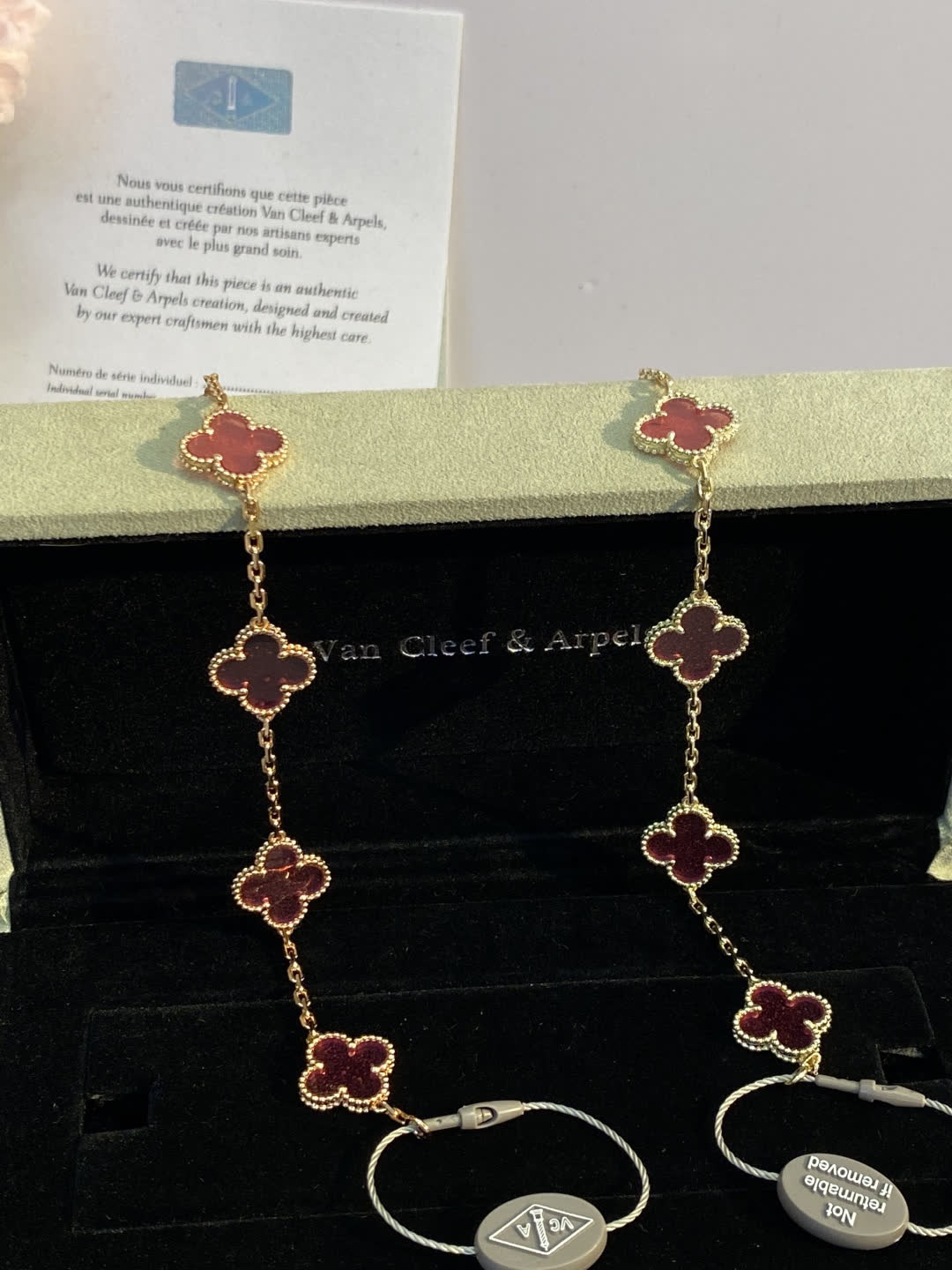 Van Cleef & Arpels Alhambra Pink Earrings